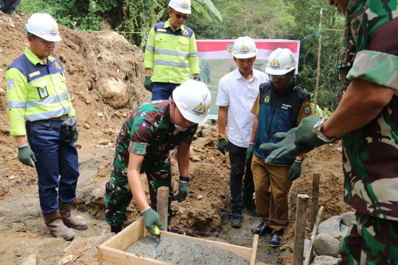 MDA dan Kodim 1403/Palopo Groundbreaking Revitalisasi Sarana Air Bersih di Desa Rante Balla